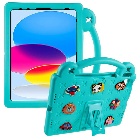 For iPad (2025) / 10.9 (2022) Tablet Cover Dropproof EVA Protective Case with Kickstand
