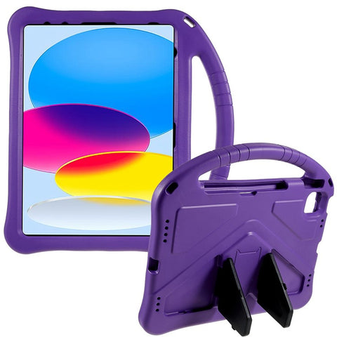 For iPad (2025) / 10.9 (2022) EVA Rugged Shockproof Tablet Cover Convertible Handle Kickstand Protective Kids Case