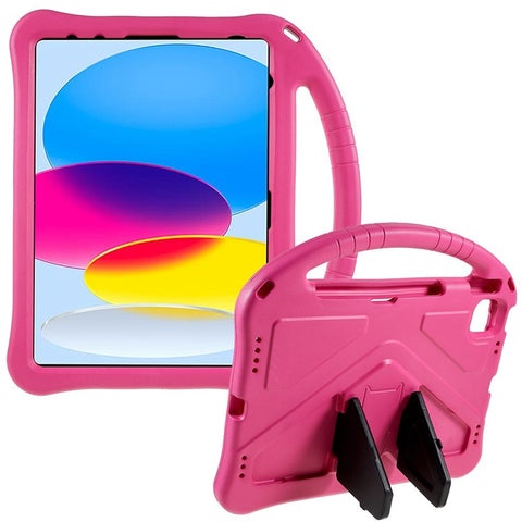 For iPad (2025) / 10.9 (2022) EVA Rugged Shockproof Tablet Cover Convertible Handle Kickstand Protective Kids Case