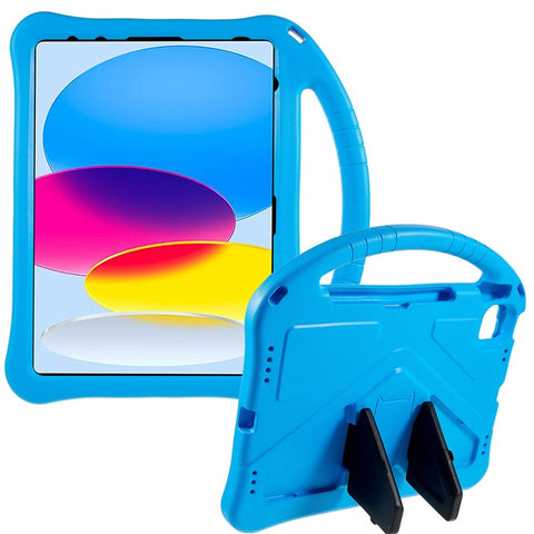 For iPad (2025) / 10.9 (2022) EVA Rugged Shockproof Tablet Cover Convertible Handle Kickstand Protective Kids Case