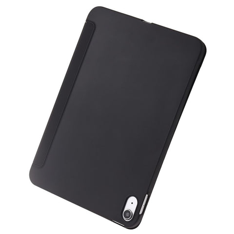 For iPad (2025) / 10.9 (2022) Three-Fold Stand PU Leather + Silicone Cover Tablet Anti-Drop Shockproof Case