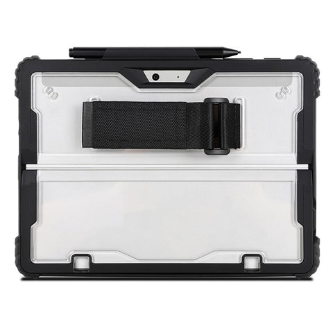 For Microsoft Surface Pro 9 Acrylic + TPU Transparent Case Portable Carrying Case Anti-Scratch Laptop Protector with Pen Slot