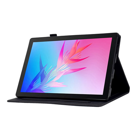 For Huawei Enjoy Tablet 2  /  MatePad T 10 9.7 inch  /  T 10S 10.1 inch  /  Honor Pad 6 10.1-inch  /  Pad X6 9.7 inch Butterfly Flower Pattern Imprinted Tablet Case PU Leather Stand Card Slot Cover