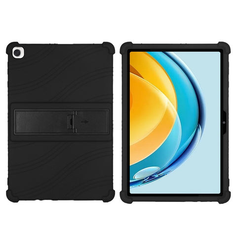 For Huawei MatePad SE 10.4-inch Soft Silicone Tablet Case PC Kickstand Shock-absorbing Tablet Cover