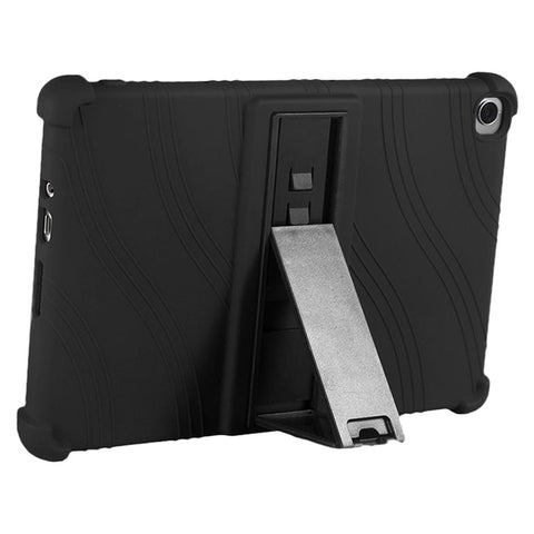 For Huawei MatePad SE 10.4-inch Soft Silicone Tablet Case PC Kickstand Shock-absorbing Tablet Cover