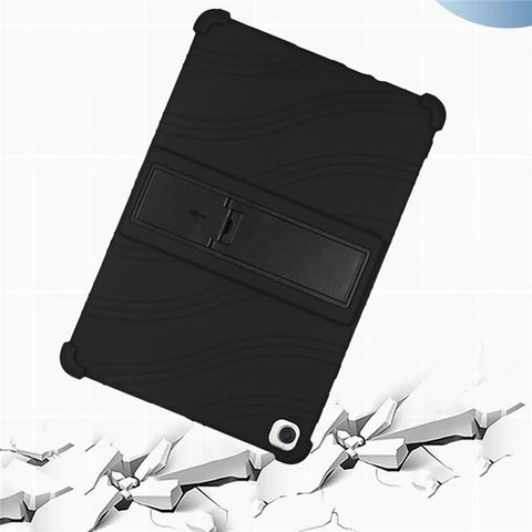For Huawei MatePad SE 10.4-inch Soft Silicone Tablet Case PC Kickstand Shock-absorbing Tablet Cover