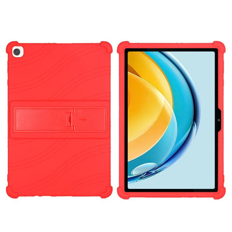 For Huawei MatePad SE 10.4-inch Soft Silicone Tablet Case PC Kickstand Shock-absorbing Tablet Cover