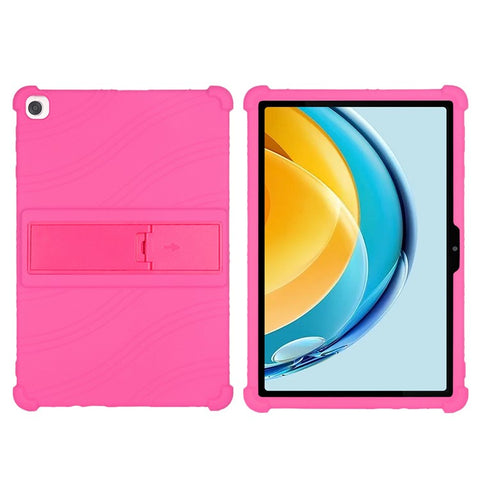 For Huawei MatePad SE 10.4-inch Soft Silicone Tablet Case PC Kickstand Shock-absorbing Tablet Cover