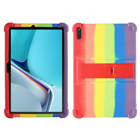 Protective Cover for Huawei MatePad 11 (2021), PC Kickstand Anti-fall Soft Silicone Tablet Case