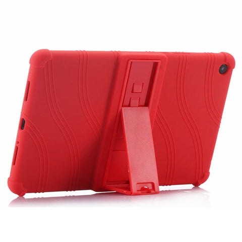 For Xiaomi Mi Pad 4 Plus Soft Silicone Tablet Case PC Kickstand Bump Proof Tablet Cover