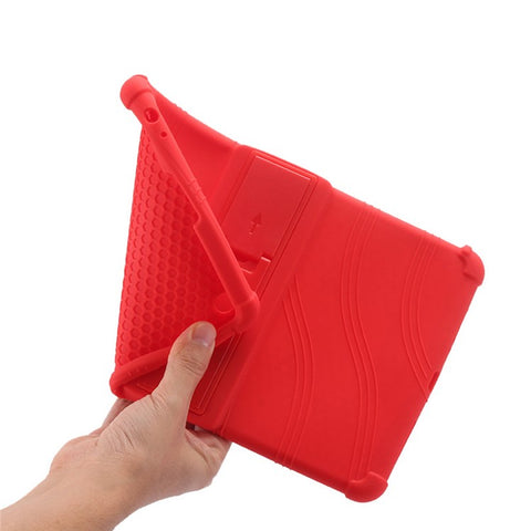 For Xiaomi Mi Pad 4 Plus Soft Silicone Tablet Case PC Kickstand Bump Proof Tablet Cover