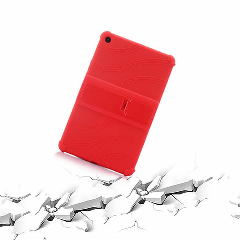 For Xiaomi Mi Pad 4 Plus Soft Silicone Tablet Case PC Kickstand Bump Proof Tablet Cover