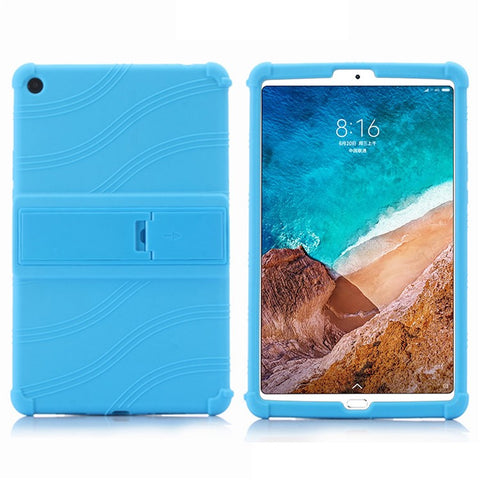 For Xiaomi Mi Pad 4 Plus Soft Silicone Tablet Case PC Kickstand Bump Proof Tablet Cover