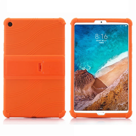 For Xiaomi Mi Pad 4 Plus Soft Silicone Tablet Case PC Kickstand Bump Proof Tablet Cover