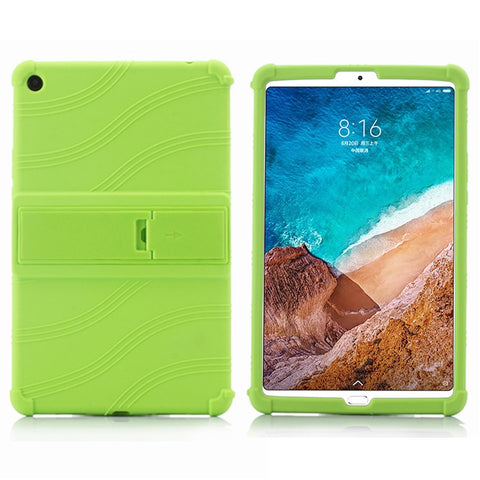 For Xiaomi Mi Pad 4 Plus Soft Silicone Tablet Case PC Kickstand Bump Proof Tablet Cover