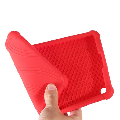 Protective Cover for Xiaomi Mi Pad 4, Flexible Silicone Tablet Case with PC Kickstand Design