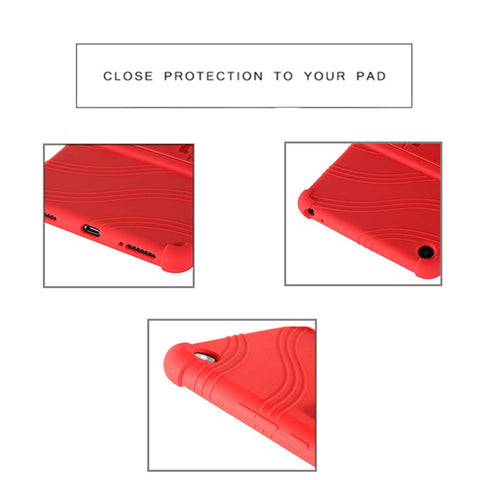 Protective Cover for Xiaomi Mi Pad 4, Flexible Silicone Tablet Case with PC Kickstand Design