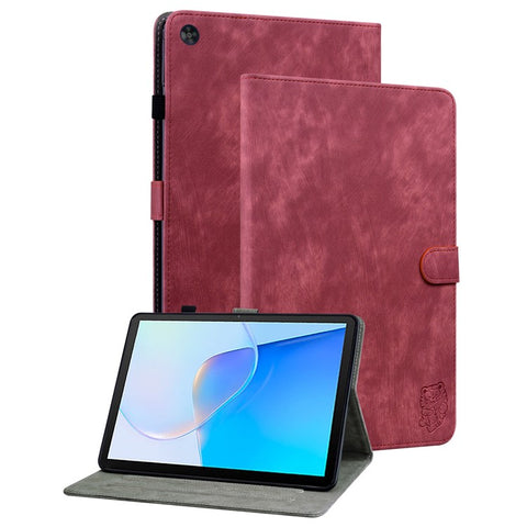 For Huawei MatePad SE 10.4 inch Imprinted Cute Tiger Pattern PU Leather Stand Case Card Holder Design Flip Tablet Cover