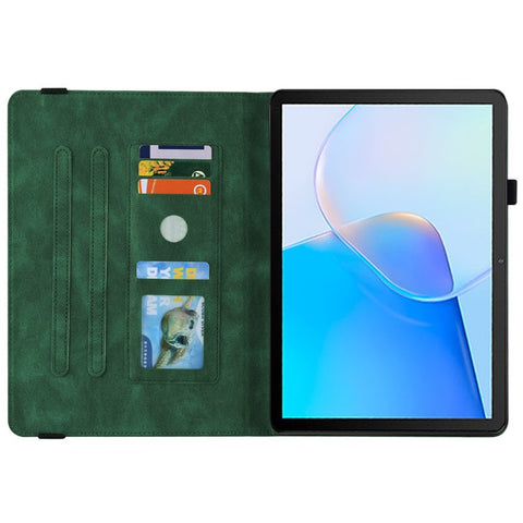 For Huawei MatePad SE 10.4 inch Flip Cover, Butterfly Flower Imprinted PU Leather Card Holder Stand Tablet Case with Pencil Holder