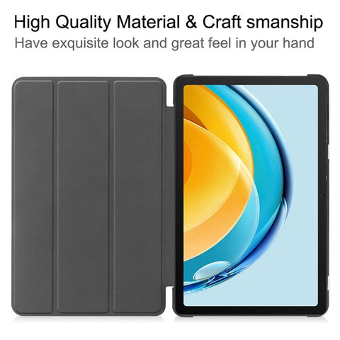 For Huawei MatePad SE 10.4-inch Tri-fold Stand PU Leather Case Auto Wake / Sleep Tablet Protective Cover