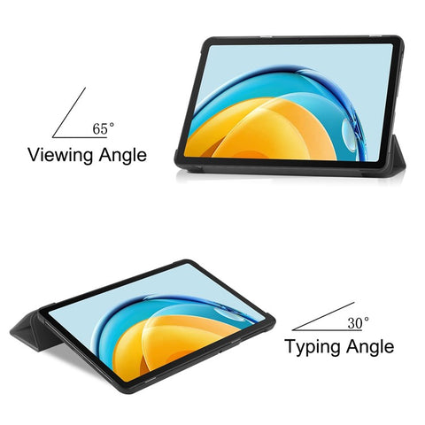 For Huawei MatePad SE 10.4-inch Tri-fold Stand PU Leather Case Auto Wake / Sleep Tablet Protective Cover