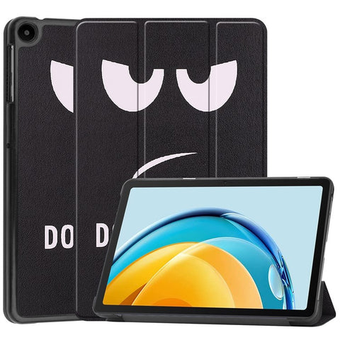 For Huawei MatePad SE 10.4-inch Trifold Stand Auto Sleep / Wake Tablet Cover Pattern Printing PU Leather Folio Anti-scratch Tablet Case