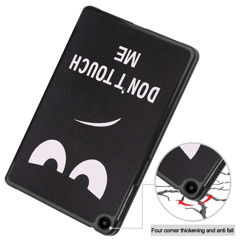 For Huawei MatePad SE 10.4-inch Trifold Stand Auto Sleep / Wake Tablet Cover Pattern Printing PU Leather Folio Anti-scratch Tablet Case