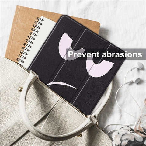For Huawei MatePad SE 10.4-inch Trifold Stand Auto Sleep / Wake Tablet Cover Pattern Printing PU Leather Folio Anti-scratch Tablet Case