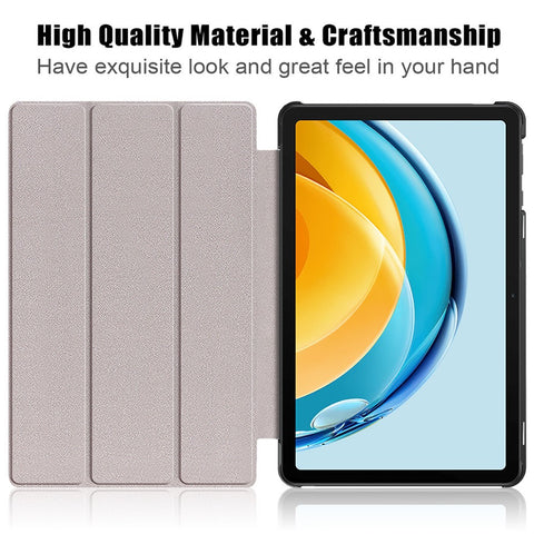 PU Leather Case for Huawei MatePad SE 10.4-inch, Pattern Printing Tri-fold Stand Tablet Cover