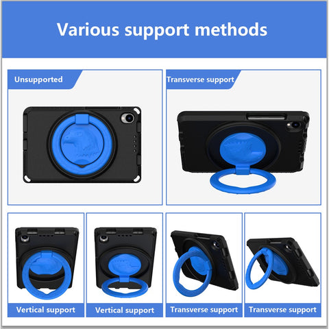 For Samsung Galaxy Tab A 8.4 (2020) T307  /  T307U  /  Huawei MatePad T8  /  Lenovo Tab M8 TB-8505F  /  8705N EVA Case with Strap
