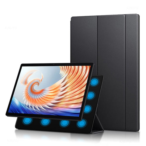 For Xiaomi Book S PU Leather Business Case Magnetic Absorption Tri-Fold Stand Tablet Cover