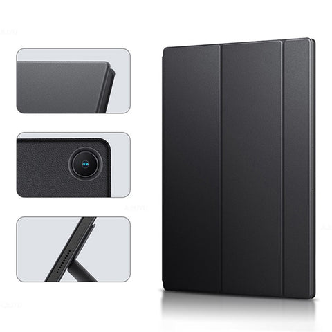 For Xiaomi Book S PU Leather Business Case Magnetic Absorption Tri-Fold Stand Tablet Cover
