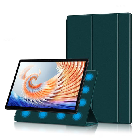 For Xiaomi Book S PU Leather Business Case Magnetic Absorption Tri-Fold Stand Tablet Cover