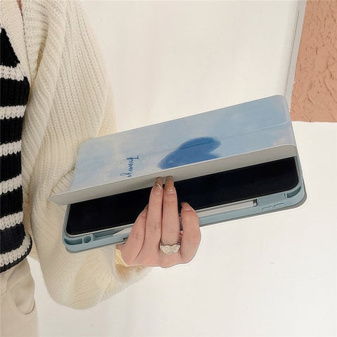 Detachable Case for iPad Air 11 (2025) / (2024) / Air (2020) / (2022) Leather Case Folio Flip Cover Pattern Printed