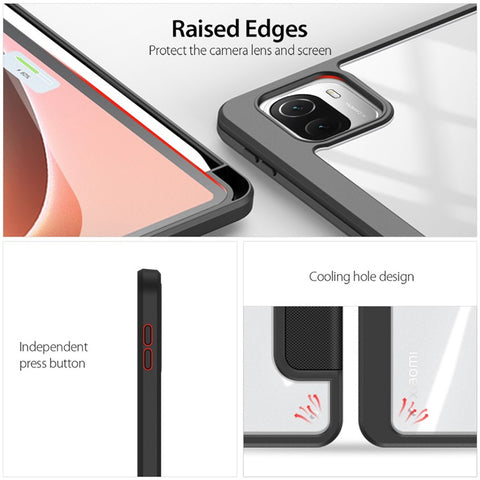 DUX DUCIS TOBY Series For Xiaomi Pad 6 / 6 Pro Tablet Case PU Leather Auto Wake  /  Sleep Tri-fold Stand Cover