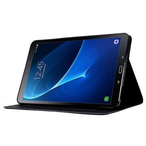 For Samsung Galaxy Tab A 10.1 (2016) T580 / T585 Leather Flip Cover Pattern Printed Tablet Case with Card Slots