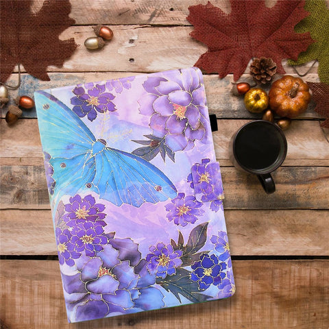 For Samsung Galaxy Tab A 10.1 (2016) T580 / T585 Leather Flip Cover Pattern Printed Tablet Case with Card Slots