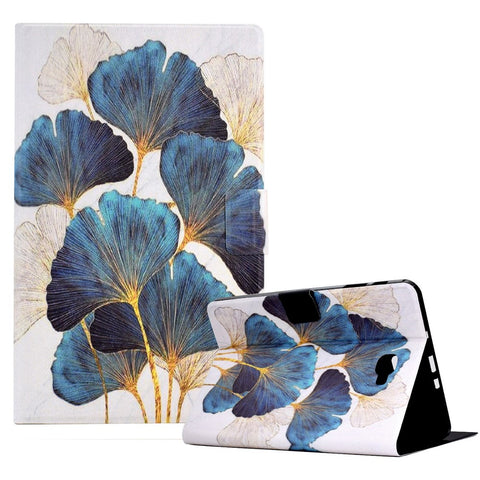 For Samsung Galaxy Tab A 10.1 (2016) T580 / T585 Leather Flip Cover Pattern Printed Tablet Case with Card Slots