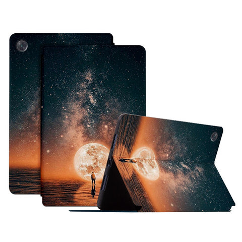 Shockproof Tablet Case for Huawei MatePad SE 10.4-inch Pattern Printing PU Leather Cover with Stand