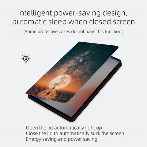 Shockproof Tablet Case for Huawei MatePad SE 10.4-inch Pattern Printing PU Leather Cover with Stand