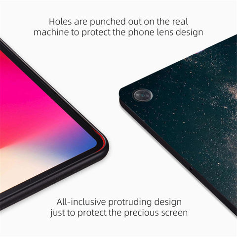 Shockproof Tablet Case for Huawei MatePad SE 10.4-inch Pattern Printing PU Leather Cover with Stand