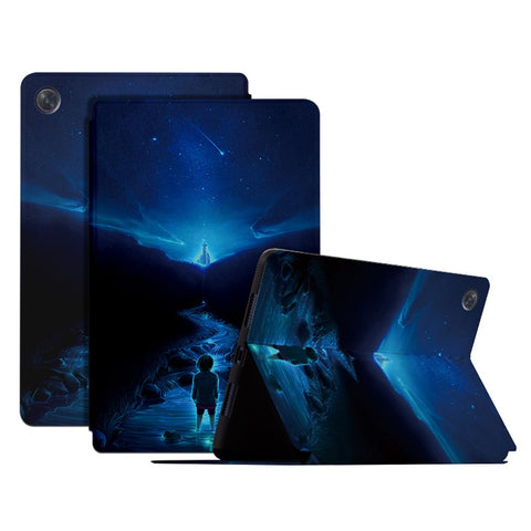 Shockproof Tablet Case for Huawei MatePad SE 10.4-inch Pattern Printing PU Leather Cover with Stand