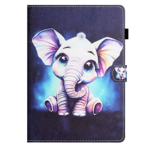 For Samsung Galaxy Tab A 10.1 (2016) T580 / T585 PU Leather Cover Pattern Printing Shockproof Tablet Case