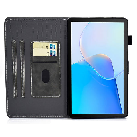 For Huawei MatePad SE 10.4-inch Shockproof Case Cowhide Texture PU Leather Tablet Cover with Card Holder