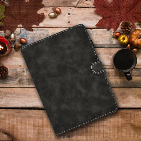 For Huawei MatePad SE 10.4-inch Shockproof Case Cowhide Texture PU Leather Tablet Cover with Card Holder