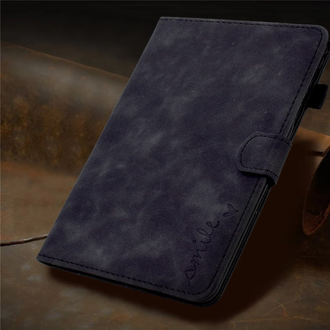 For Huawei MatePad SE 10.4-inch Love Heart Imprinted PU Leather Flip Cover Card Holder Protective Case