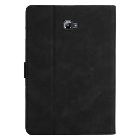 For Samsung Galaxy Tab A 10.1 (2016) T580 T585 Card Holder Tablet Case Imprinted Leather Stand Tablet Cover