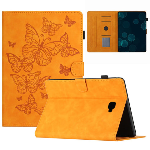 For Samsung Galaxy Tab A 10.1 (2016) T580 T585 Card Holder Tablet Case Imprinted Leather Stand Tablet Cover