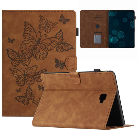 For Samsung Galaxy Tab A 10.1 (2016) T580 T585 Card Holder Tablet Case Imprinted Leather Stand Tablet Cover