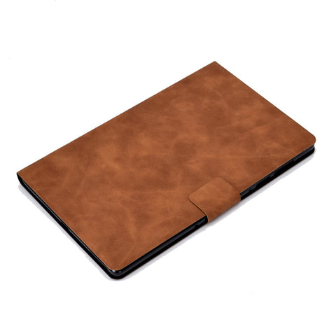 For Huawei MatePad SE 10.4-inch A7 Cowhide Texture Tablet Case PU Leather Stand Card Slot Cover